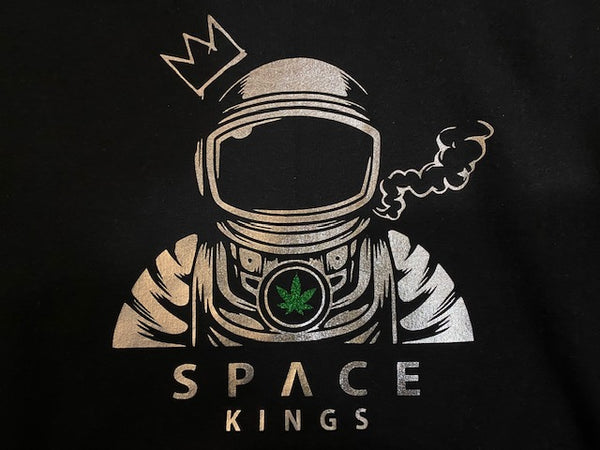 Metallic w/ Glitter Space Kings Logo Unisex Premium Hoodie