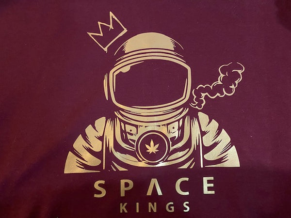 Gold Space Kings Logo Unisex Premium Hoodie